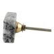 Grey Black Square Stone Cabinet Knob
